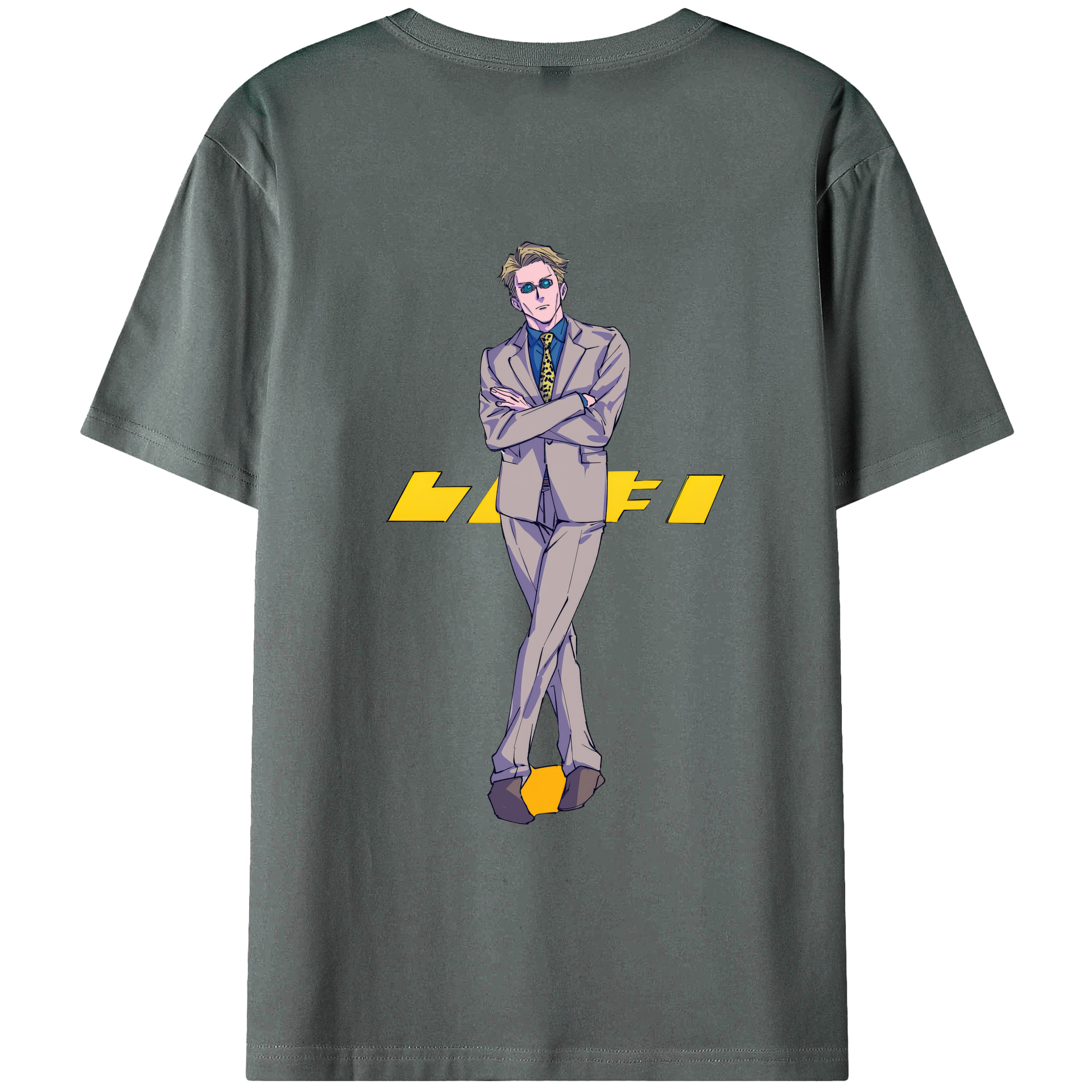 （画像用） 呪術廻戦 Jujutsu Kaisen 綿100％ メンズ半袖Tシャツ（バックプリント） 通気性